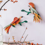 oiseaux branches colorés petits
