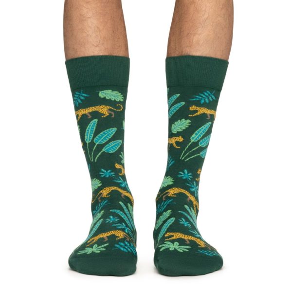 chaussettes léopards verts jimmy lion