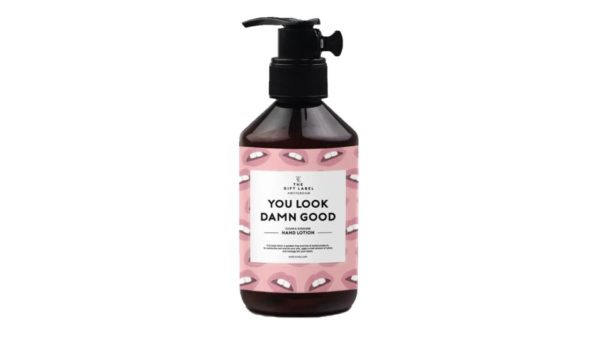 lotion pour mains you look damn good the gift label