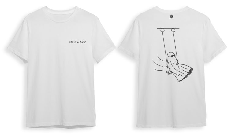 White t-shirts mockup psd