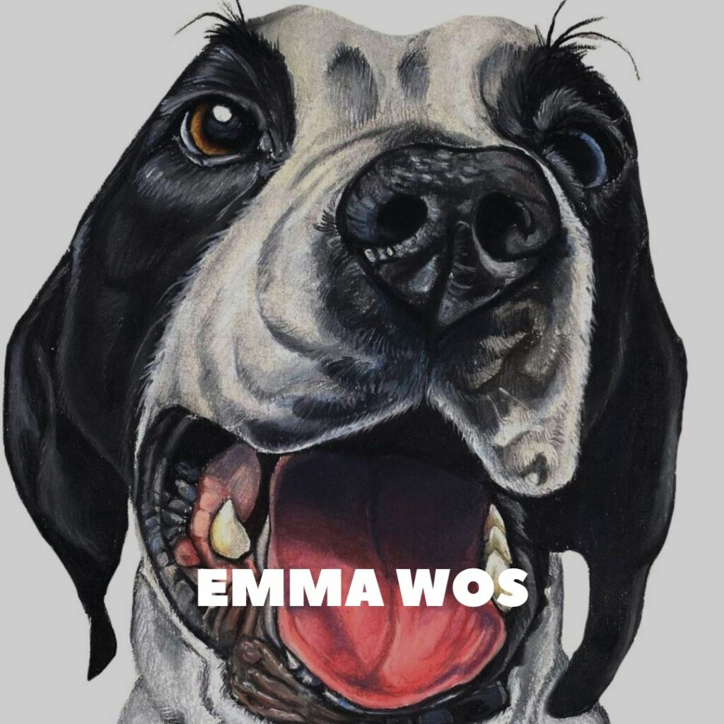 illustration d'un chien par Emma wos