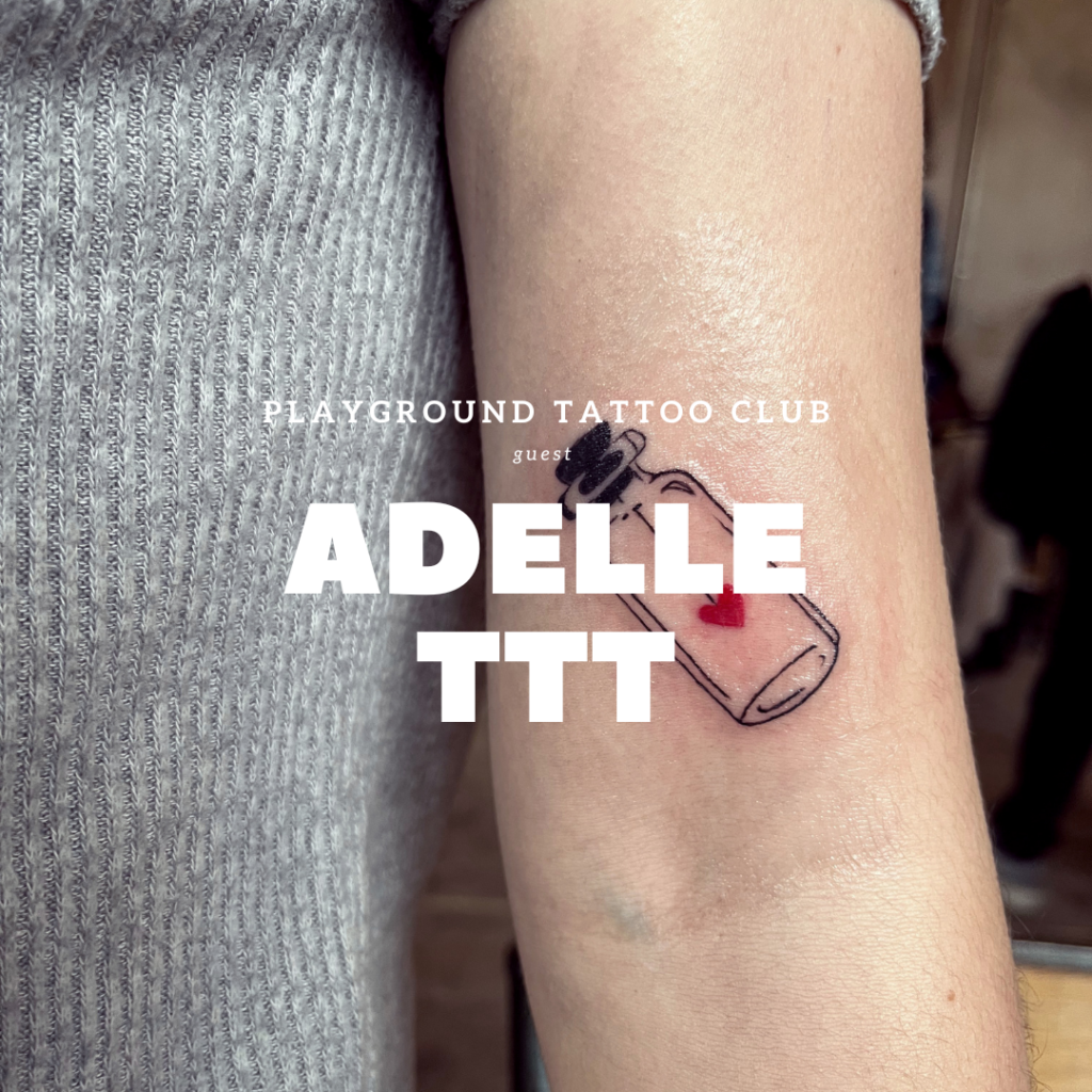tatouage sur le bras réalisé par Adelle Tattoo