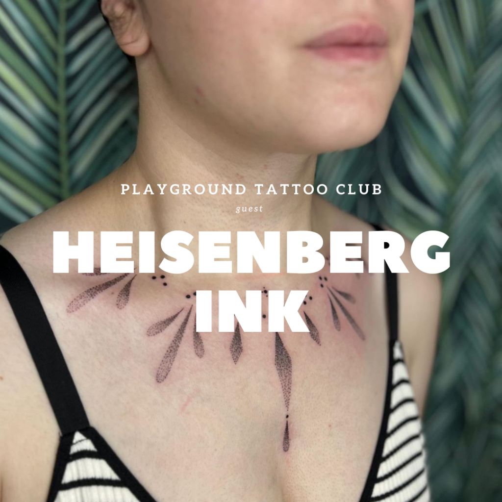 tatouage cou heisenberg ink