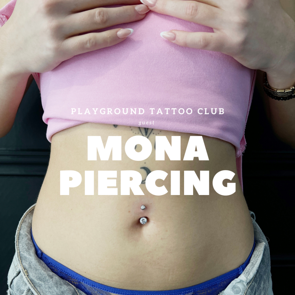 photo piercing au ventre de Mona piercing