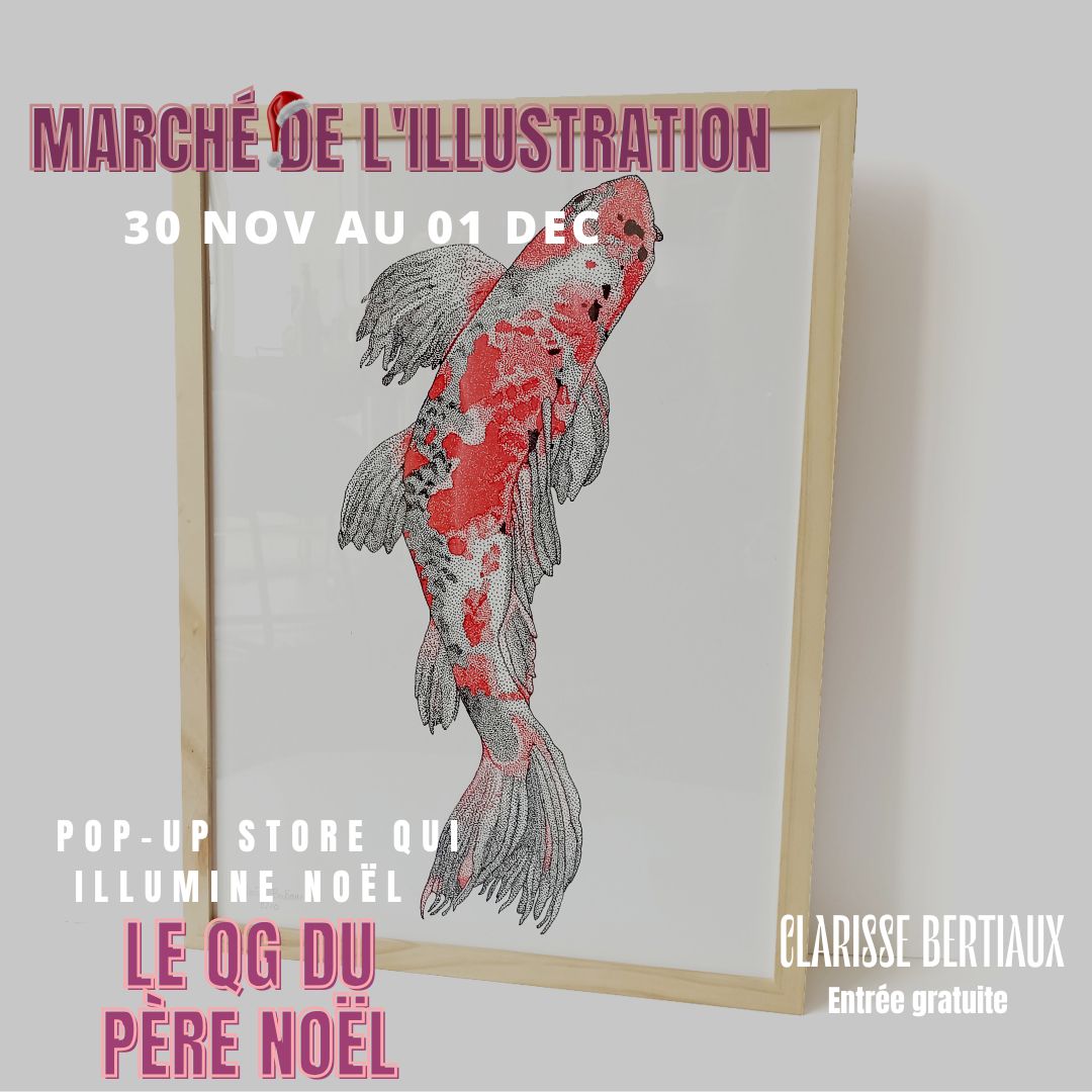 marché de noël de l'illustration au Grand Playgroun du 31 novembre au 1er décembre 2025