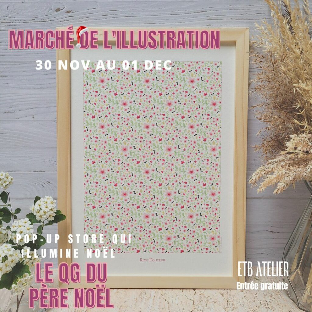 marché de noël de l'illustration au Grand Playgroun du 31 novembre au 1er décembre 2025