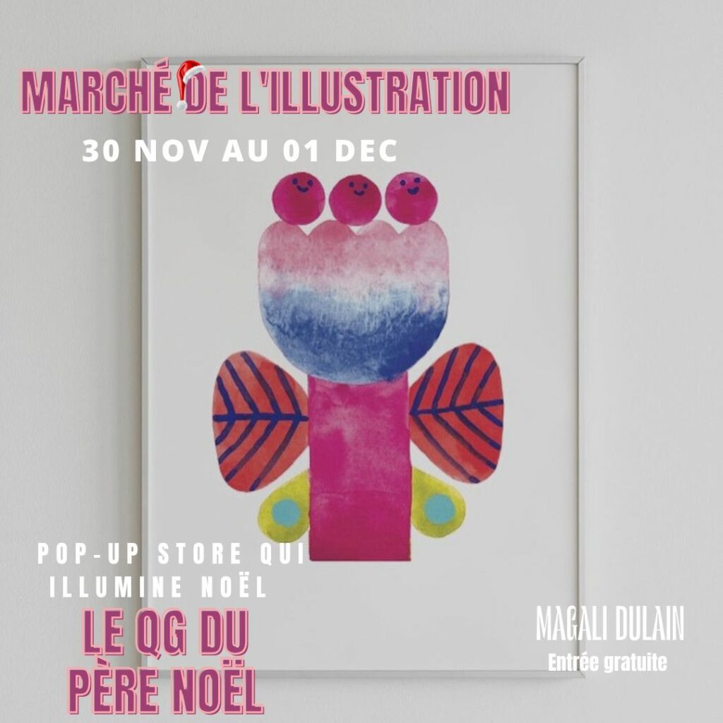 marché de noël de l'illustration au Grand Playgroun du 31 novembre au 1er décembre 2025