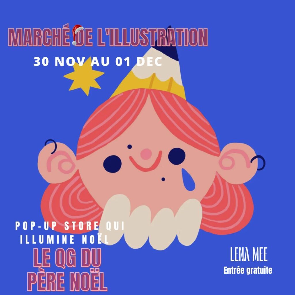 marché de noël de l'illustration au Grand Playgroun du 31 novembre au 1er décembre 2025