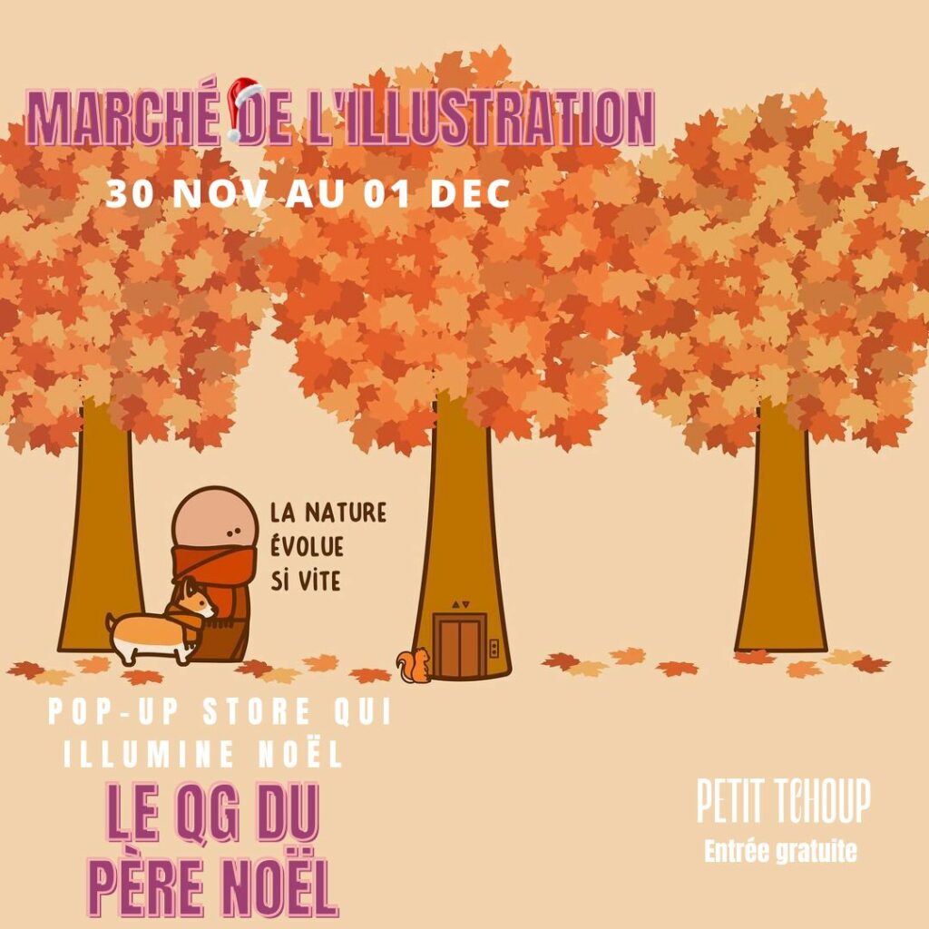 marché de noël de l'illustration au Grand Playgroun du 31 novembre au 1er décembre 2025