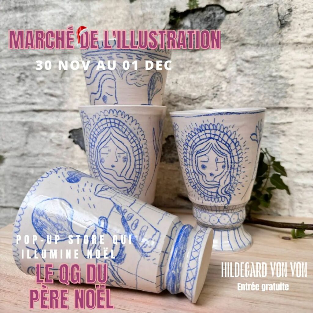 marché de noël de l'illustration au Grand Playgroun du 31 novembre au 1er décembre 2025