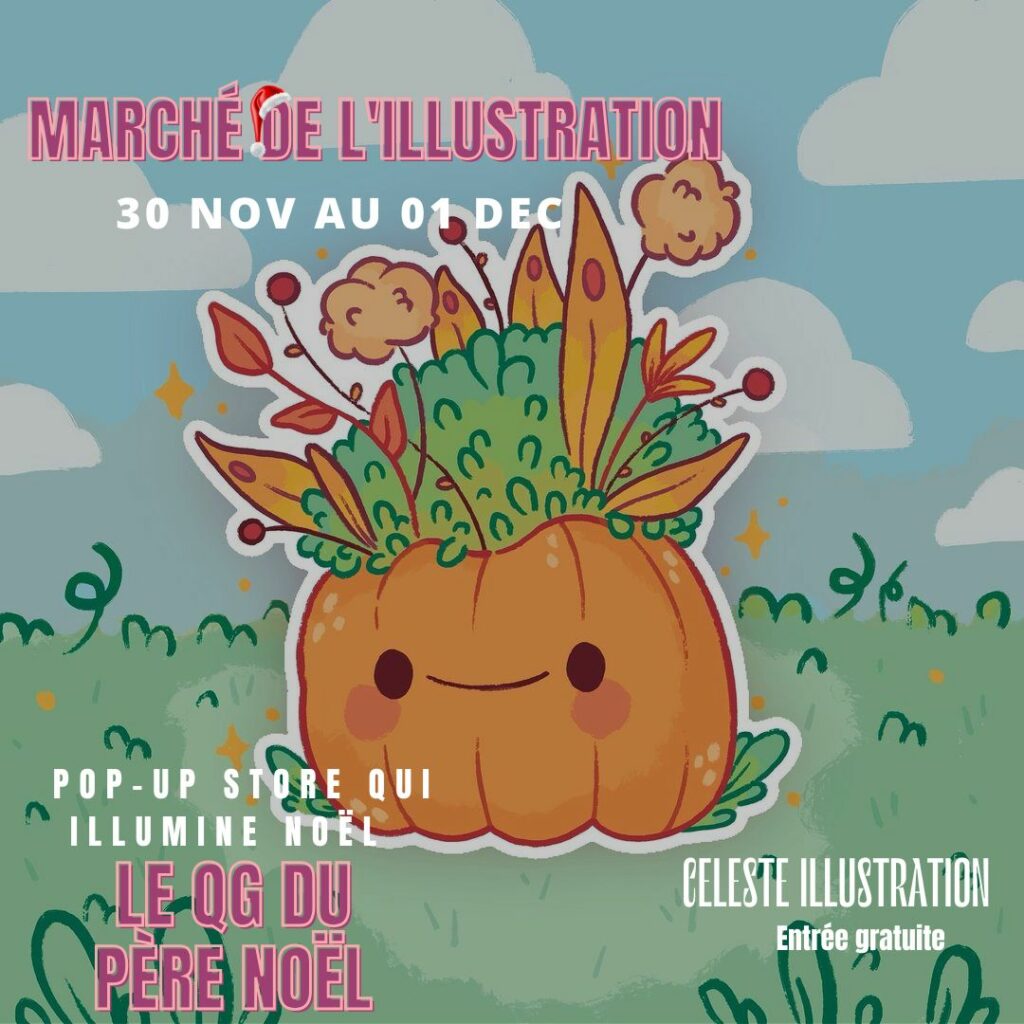 marché de noël de l'illustration au Grand Playgroun du 31 novembre au 1er décembre 2025