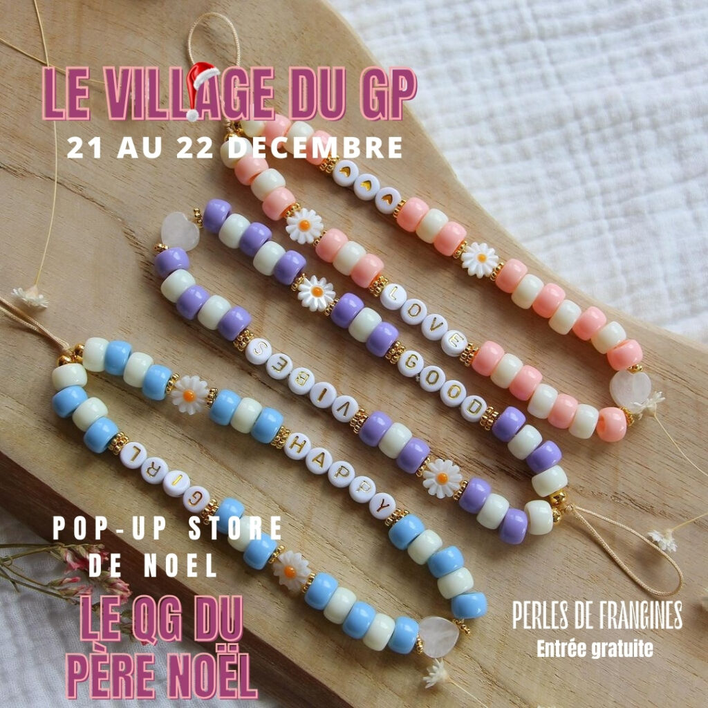 Créations de bijoux uniques pour le Playground Market de Noël à Villeneuve-d'Ascq