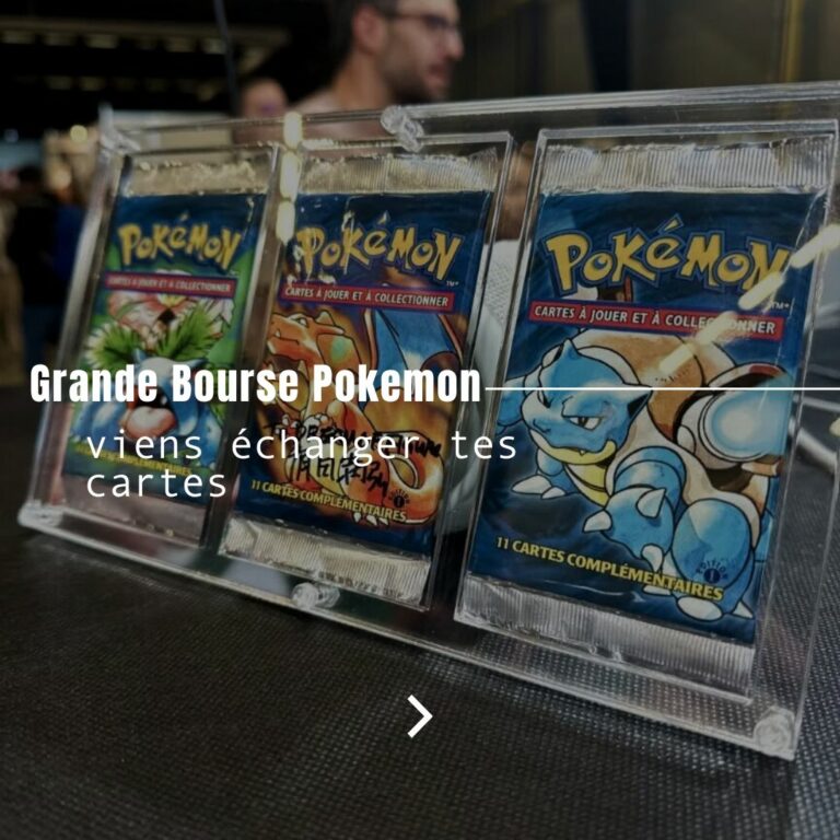 photo bourse pokemon au Grand Playground