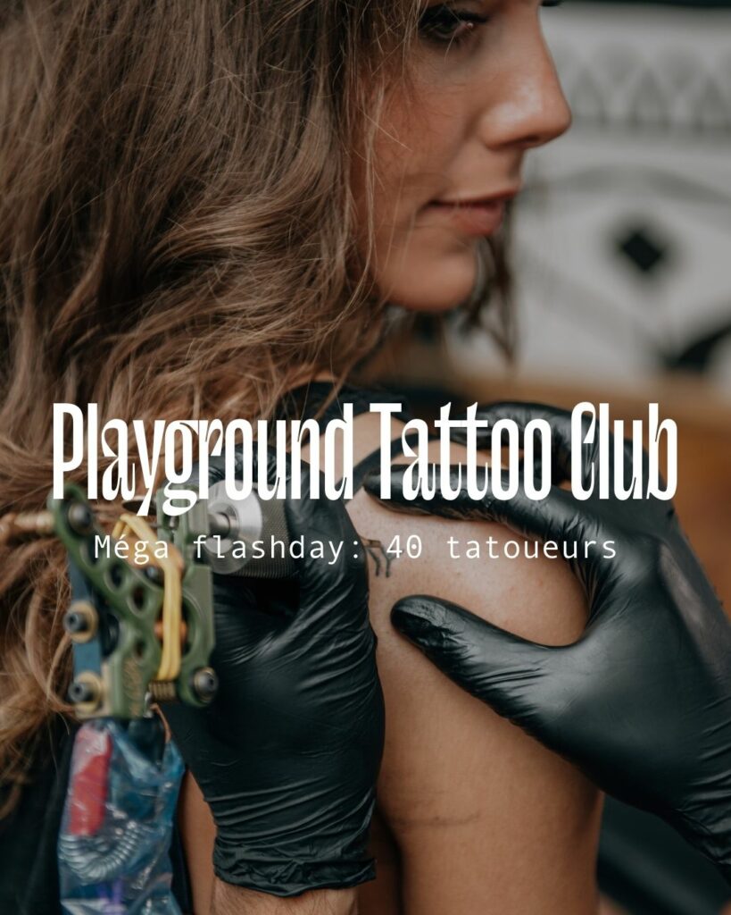 affiche Playground Tattoo club