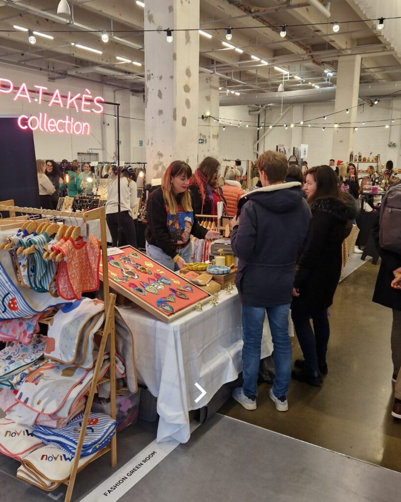 Stands de créateurs au Playground Market à La Maillerie