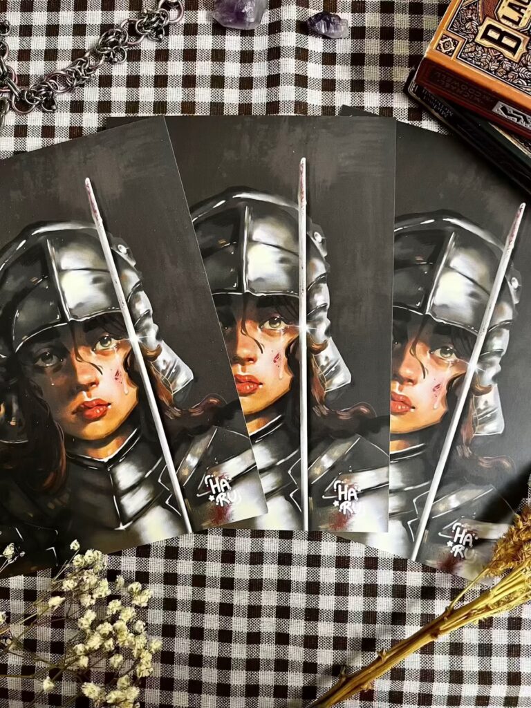 Créations de Haru.luluart au Marché de l’Illustration à Lille, édition de Noël 2026