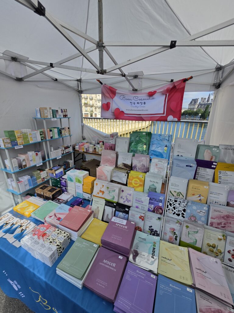 Créations de BOM COSMETIK, exposant à La Grande Vague 2026 à Lille.
